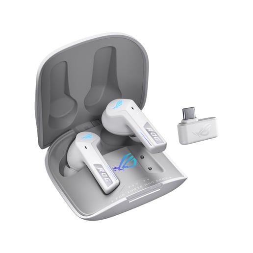 ASUS ROG Cetra True Wireless SpeedNova Gaming Earphones in Moonlight White